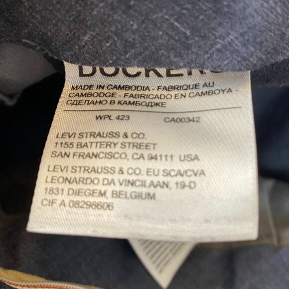 Dockers Mens Pants Size 44x32 Classic Fit Signature Khaki Flex Comfort Trousers - Picture 6 of 12